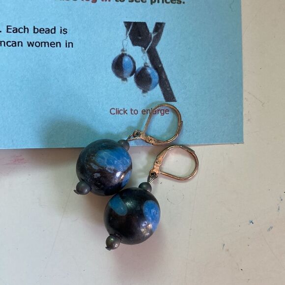 Handmade Ceramic Earrings & Bracelet - Picture 8 of 8